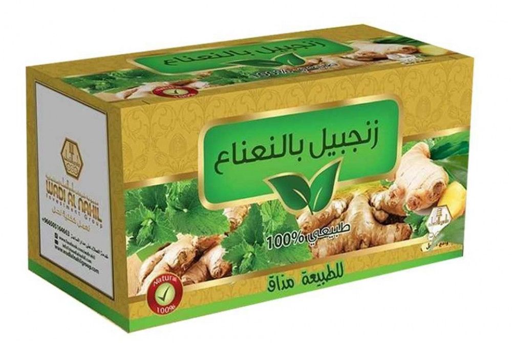 مشروب زنجبيل بالنعناع من وادي النحل 60غ