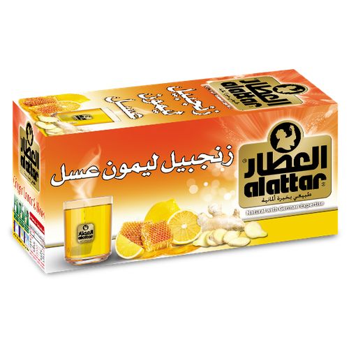 مشروب زنجبيل ليمون عسل منءالعطار 45غ