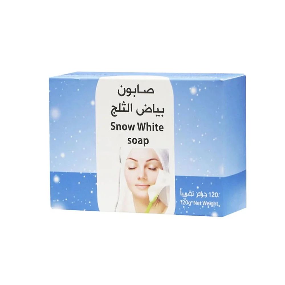 صابون بياض الثلج  الطبيعي من روض الخزامي 120غ
